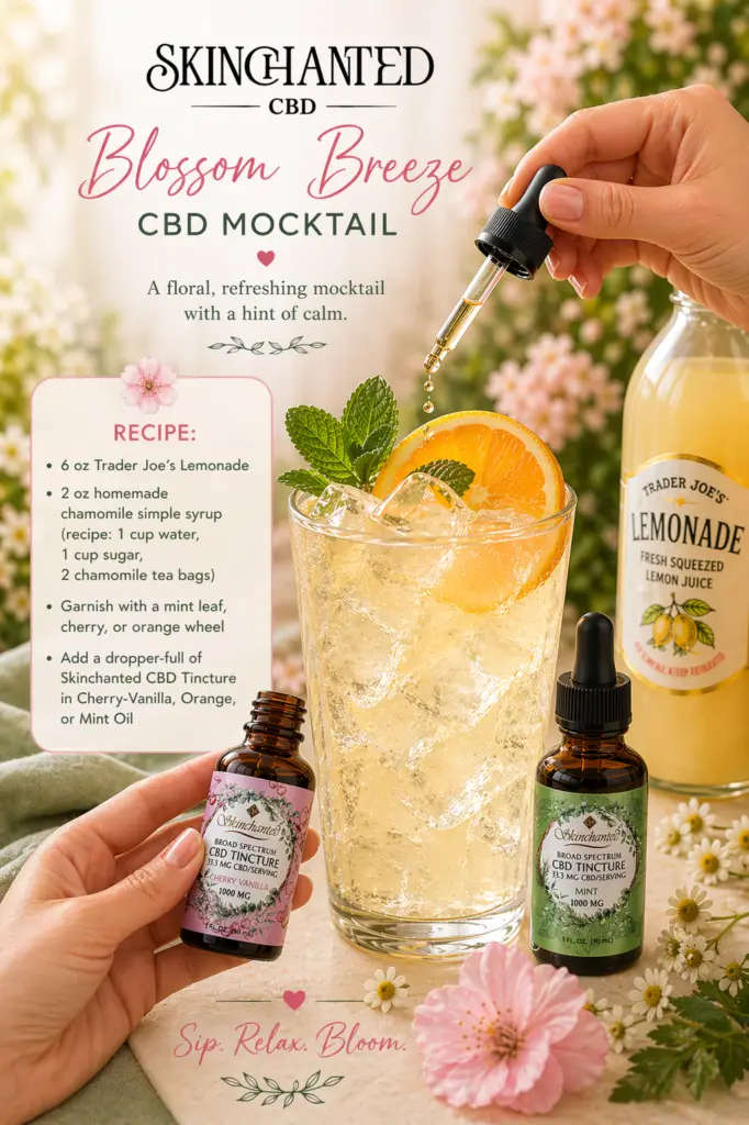 THC-free, refreshing, organic and delicious mocktail with CBD is plant-based zen in a bottle!